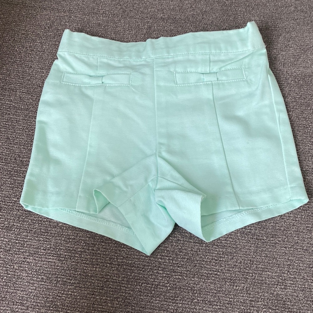 Janie and Jack 12-18 month mint green shorts with bow pockets NWT